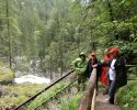 Westkla 2021 - 08 - Erster Tag - Begehung des Wasserfall-Erlebnissteiges in Golling